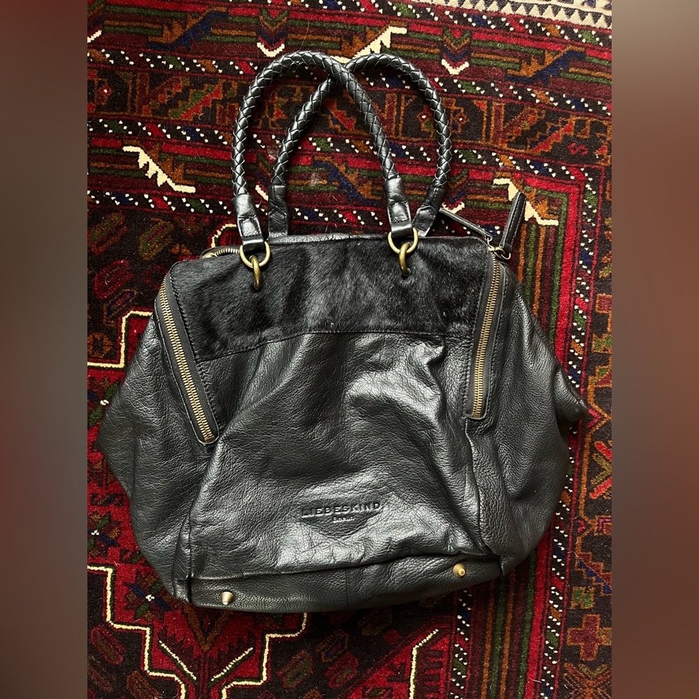 Large beautiful black leather Liebeskind Kayla bag